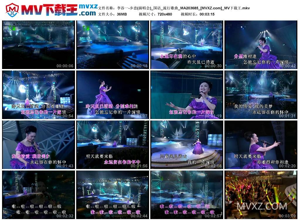 李谷一-乡恋(演唱会)_国语_流行歌曲_MA203685